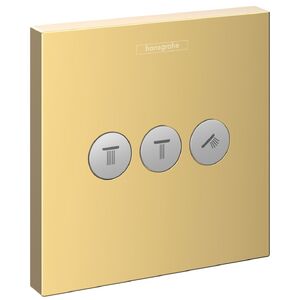 купить Перемикач Hansgrohe ShowerSelect на 3 клавіші, Polished Gold Optic (15764990) недорого