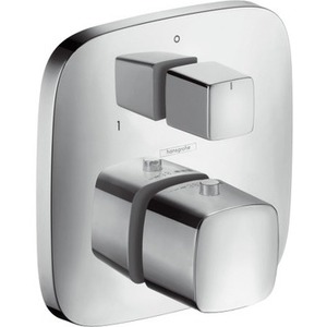 купить Hansgrohe 15771000 PuraVida Термостат с запорным/переключающим вентилем, хром недорого