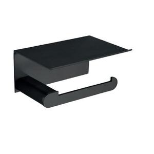 купить Тримач туалетного паперу Nofer CAPRI BLACK 84 x 170 x 118 mm, чорний (16228.N) недорого