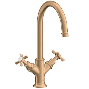 купить Змішувач для умивальника двовентильний AXOR Montreux 210 Cross, Brushed Bronze (16502140) недорого