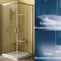 Ravak Rapier NRKRV2-80 білий+Grape 1AN40100ZG Душові кабіни 