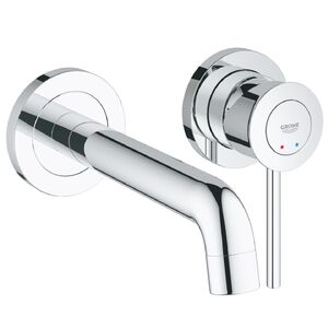 купить Змішувач для умивальника Grohe BauClassic, монтаж зі стіни, зовнішня + внутрішня частина, хром (2029200C) недорого