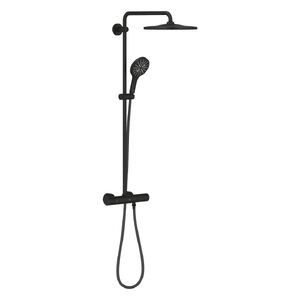 купить Душова система з термостатом Grohe Rainshower 310, чорний матовий (22119KF0) недорого