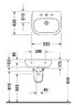 раковина подвесная 55 см Duravit D-Code 23105500002 Умивальник