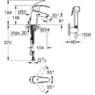 купить смеситель с гигиеническим душем GROHE Eurosmart 23124002