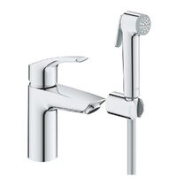 Змішувач для умивальника Grohe Eurosmart New S-Size з гігієнічним душем, хром (23124003)