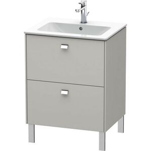 купить Комплект тумби напольної Duravit Brioso 62х47.9, ConcreteGreyMattDecor та умивальника Duravit ME by Starck, 63х49, White (2336630000_BR440101007) недорого