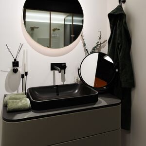 купить Умивальник Duravit Happy D.2 Plus 60 см з тумбою та консоллю 100х50, з експозиції салону (23596013_HP4971092_HP031E08_UV97520) недорого