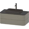Умивальник Duravit Happy D.2 Plus 60 см з тумбою та консоллю 100х50, з експозиції салону (23596013_HP4971092_HP031E08_UV97520)