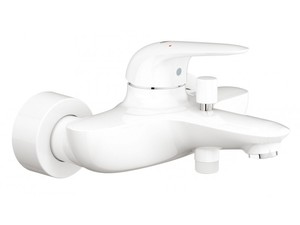 купить Grohe 23726LS3 Eurostyle Solid Смеситель для ванны с подключением душа Белый недорого