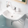 Змішувач для умивальника Grohe BauLoop New одноважільний M-Size, натискний донний клапан, хром (23886001)