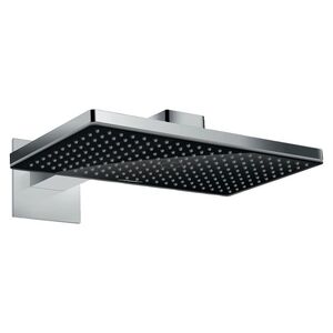 купить Верхній душ Hansgrohe Rainmaker Select 460 1jet з власником, чорний / хром (24003600) недорого