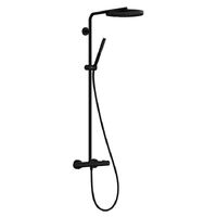 Душова система Hansgrohe Pulsify S Puro Showerpipe 260 1jet EcoSmart Ecostat Fine, Matt Black (24223670)