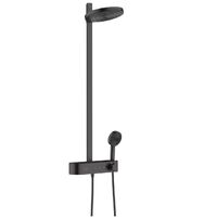 Душова система Hansgrohe Pulsify Showerpipe 260 2jet із ShowerTablet Select 400, чорний матовий (24240670)