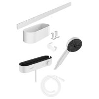 Комплект аксесуарів Hansgrohe WallStoris Activation EcoSmart з термостатом 7в1, Matt White (24250700)
