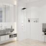 Верхній душ Hansgrohe Pulsify E 260 2jet EcoSmart з тримачем, Matt White (24351700)