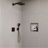 Верхній душ Hansgrohe Raindance Alive Q 340/210 1jet EcoSmart, Brushed Black Chrome (24531340)