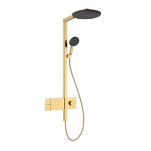 купить Душова система Hansgrohe Raindance Alive S 300 1jet EcoSmart з ShowerSelect Comfort, Polished Gold Optic (24583990) недорого