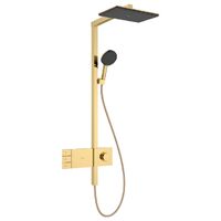 Душова система Hansgrohe Raindance Alive Q 340/210 2jet EcoSmart ShowerSelect Comfort, Polished Gold Optic (24591990)