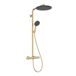 купить Душова система Hansgrohe Raindance Alive S Puro 300 1jet з Ecostat Element, Polished Gold Optic (24592990) недорого
