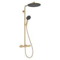 Душова система Hansgrohe Raindance Alive S Puro 300 1jet EcoSmart з Ecostat Element, Brushed Bronze (24593140)