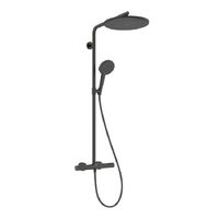 Душова система Hansgrohe Raindance Alive S Puro 300 1jet EcoSmart з Ecostat Element, Brushed Black Chrome (24593340)