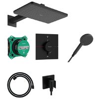 Душовий комплект Hansgrohe Raindance Alive Q 210/340 1jet 6 в1, Matt Black (24620670)