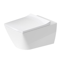 Унітаз підвісний з кришкою Duravit Viu Rimless, 57x37 (2511090000 0021190000)