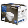 TECE 9400006 + DURAVIT 2562090000 + 0020790000 DURASTYLE RIMLESS Унитаз с инсталляцией подвесной крышка Softclose