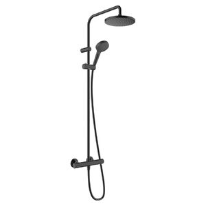 купить Душова система Hansgrohe Vernis Blend Showerpipe 200 1jet EcoSmart з термостатом, Matt Black (26089670) недорого