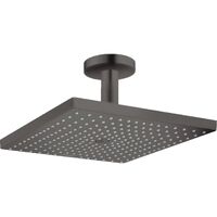 Верхній душ Hansgrohe Raindance Select E 300 1jet Air EcoSmart з стельовим тримачем, Brushed Black Chrome (26251340)