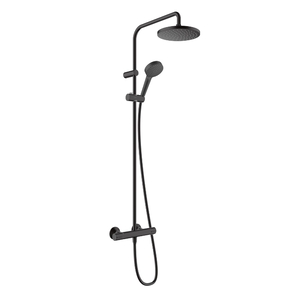 купить Душова система Hansgrohe Vernis Blend Showerpipe 200 1jet з термостатом, чорний матовий (26276670) недорого