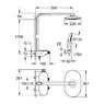 Душевая стойка Grohe 26361000 с термостатом GROHE SMARTCONTROL RAINSHOWER SYSTEM