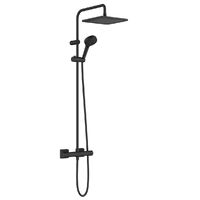 Душова система Hansgrohe Vernis Shape Showerpipe 240 1jet EcoSmart з термостатом, Matt Black (26429670)