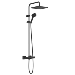 купить Душова система Hansgrohe Vernis Shape Showerpipe 240 1jet EcoSmart з термостатом, Matt Black (26429670) недорого