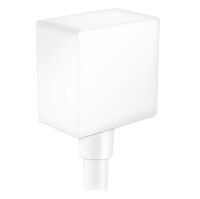 Шланговое під'єднання для душа Hansgrohe FixFit Square, білий матовий (26455700)
