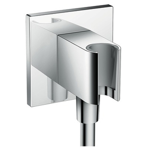 купить  Hansgrohe 26486000 Fixfit Porter square Шланговое подключение с держателем для душа недорого
