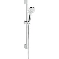 Душовий набір Hansgrohe Showerpipe Crometta 100 Vario Green 6 л/хв, 65 см, White/Chrome (26555400)