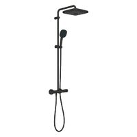 Душова система Grohe Tempesta System 250 Cube, з термостатом для настінного монтажу, чорний матоий (266892431)