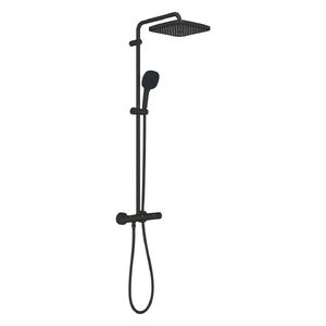 купить Душова система Grohe Tempesta System 250 Cube, з термостатом для настінного монтажу, чорний матоий (266892431) недорого