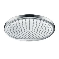 Верхній душ Hansgrohe Crometta S 240 1jet, EcoSmart 9л / хв, білий / хром (26724000)