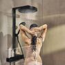 Душова система Hansgrohe Rainfinity Showerpipe 360 1jet з термостатом ShowerTablet 350, Matt Black (26853670)