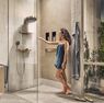 Шлангове підключення Hansgrohe Porter 500 Rainfinity з поличкою R, Brushed Bronze (26858140)