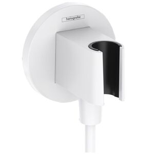 купить Шлангове підключення Hansgrohe FixFit Porter S з тримачем, Matt White (26888700) недорого