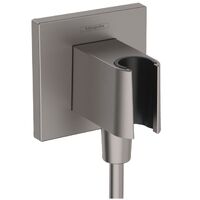 Шлангове підключення Hansgrohe FixFit Porter E із тримачем, Brushed Black Chrome (26889340)