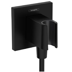 купить Шлангове приєднання Hansgrohe FixFit Porter E з тримачем, Matt Black (26889670) недорого