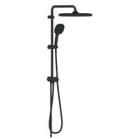 Душова система Grohe Tempesta System 250 Cube Flex з перемикачем, настінного монтажу, чорний матовий (269772431)
