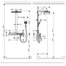 Hansgrohe 27106400 Rainmaker Select Showerpipe 460 3jet с термостатом душевая система купить