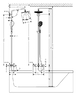 Hansgrohe 27117000 Raindance Select Showerpipe 240мм 27117 Душова система зі змішувачем для Ванни Теростатичним Ручним та Верхнім Душем
