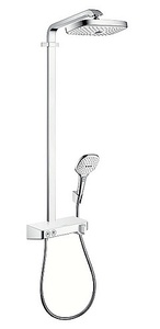 купить Hansgrohe 27126400 Душевая система showerpipe Raindance Select белый/хром недорого